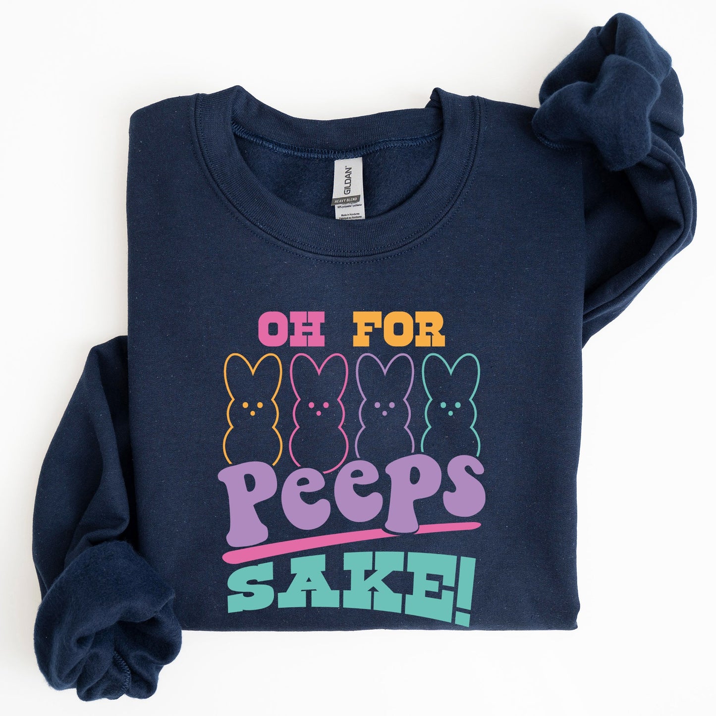 Peeps Sake, Easter, Retro, Pastel, Bunnies Sweatshirt