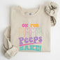 Peeps Sake, Easter, Retro, Pastel, Bunnies Sweatshirt