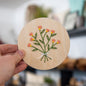 Peonie Bouquet Embroidery Kit
