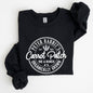 Peter Rabbit's Carrot Patch, Retro Farm Sign, Easter Sweatshirt