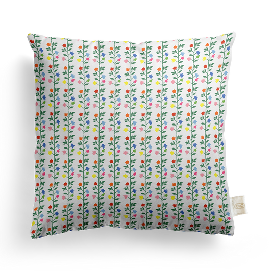 Petite Garden Pillow Cover | Featuring Fiesta Colorway