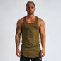 Men's Cotton Sleeveless Gym Fitness Training Vest