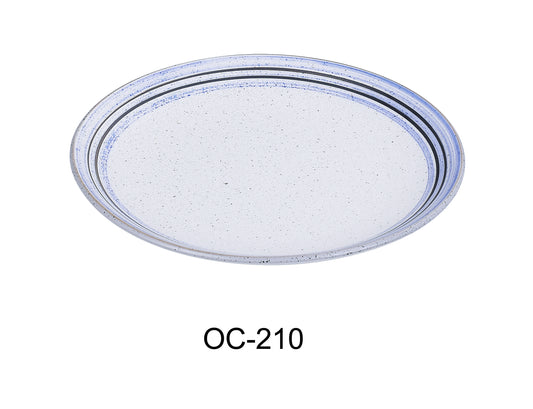 Yanco OC-210 Ocean 10" X 1" COUPE SHAPE OVAL PLATE