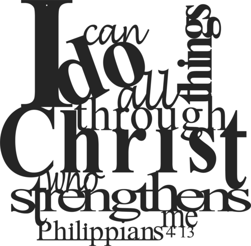 Philippians 4:13 - Metal Wall Art | Home Decor | Kitchen + Metal