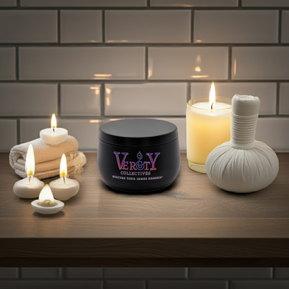 Luxury Black Curved Tin Soy Candle