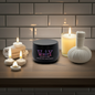 Luxury Black Curved Tin Soy Candle