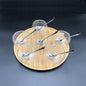 Ice-Cream Presentation Set With 6 Large Thermo Bowls And Spoons | Kitchen [Wood] | Kitchen + Metal