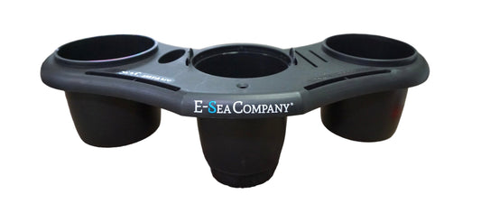 E-Sea Caddy Pro- Multi Cup Suction Mounted Drink Holder-Black