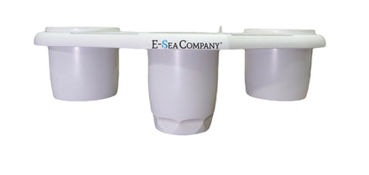 E-Sea Caddy Pro- Multi Cup Suction Mounted Drink Holder-White