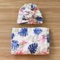 Newborn Floral Swaddle With Hat