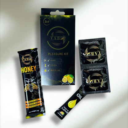 Lemon 3-In-1 Tab Pleasure Kit for Refreshing and Energizing Bath Experiences