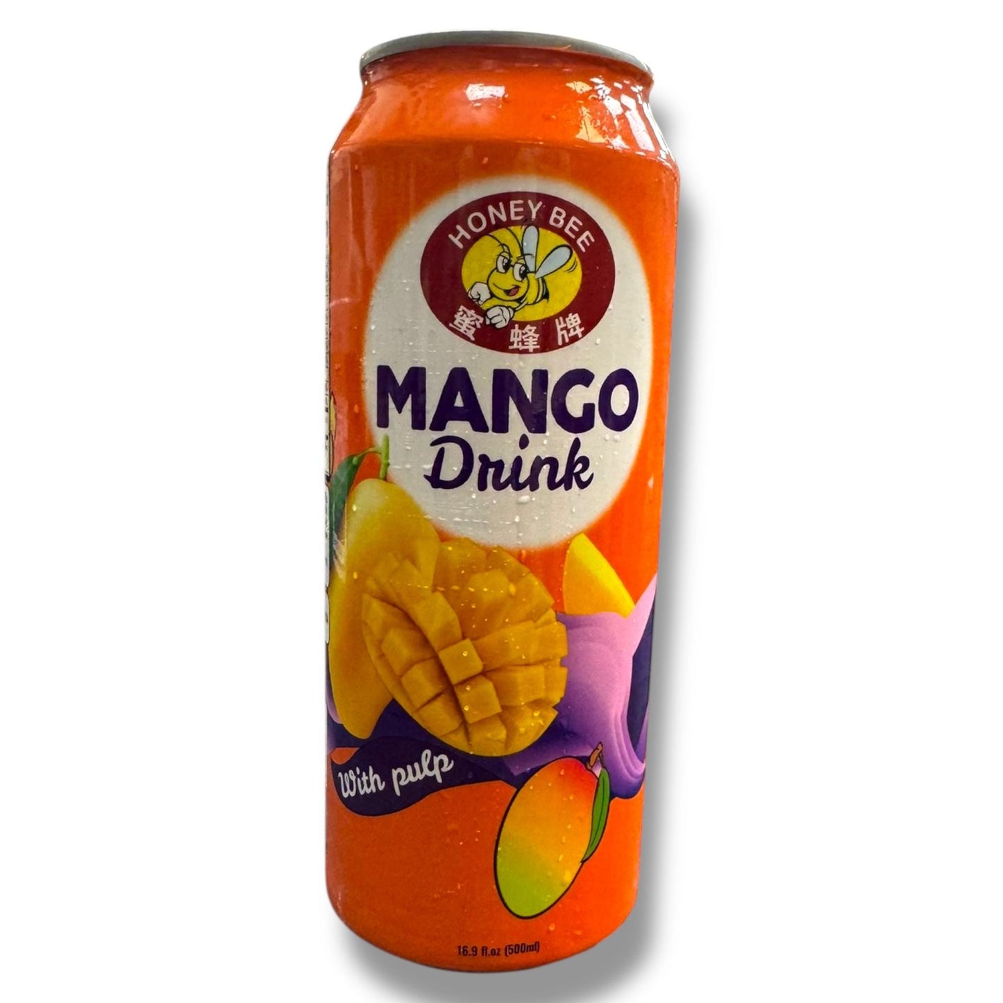 Honey Bee Mango Drink With Pulp - Refreshing Tropical Taste, 100% Natural Ingredients