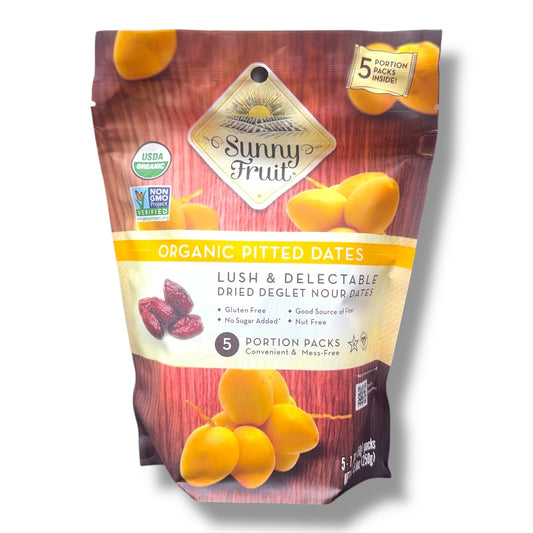 Premium Organic Pitted Dates - Sweet, Healthy Snack Rich in Fiber and Nutrients by Sunny Fruit