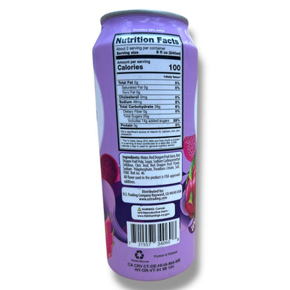 Honey Bee Dragon Fruit Drink With Pulp - Refreshing Natural Beverage 12oz