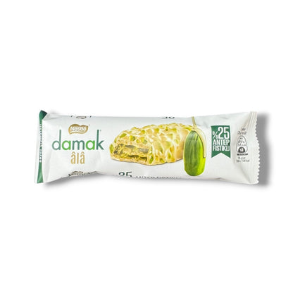 Nestle Damak Pistachio Chocolate Wafer Coated In White Chocolate, 30g Delicious Snack