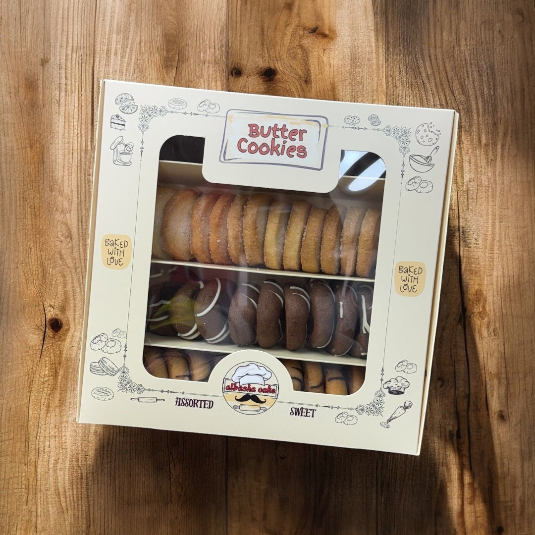 Mediterranean Inspired Assorted Cookie Gift Set with Real Butter and Aromatic Spices