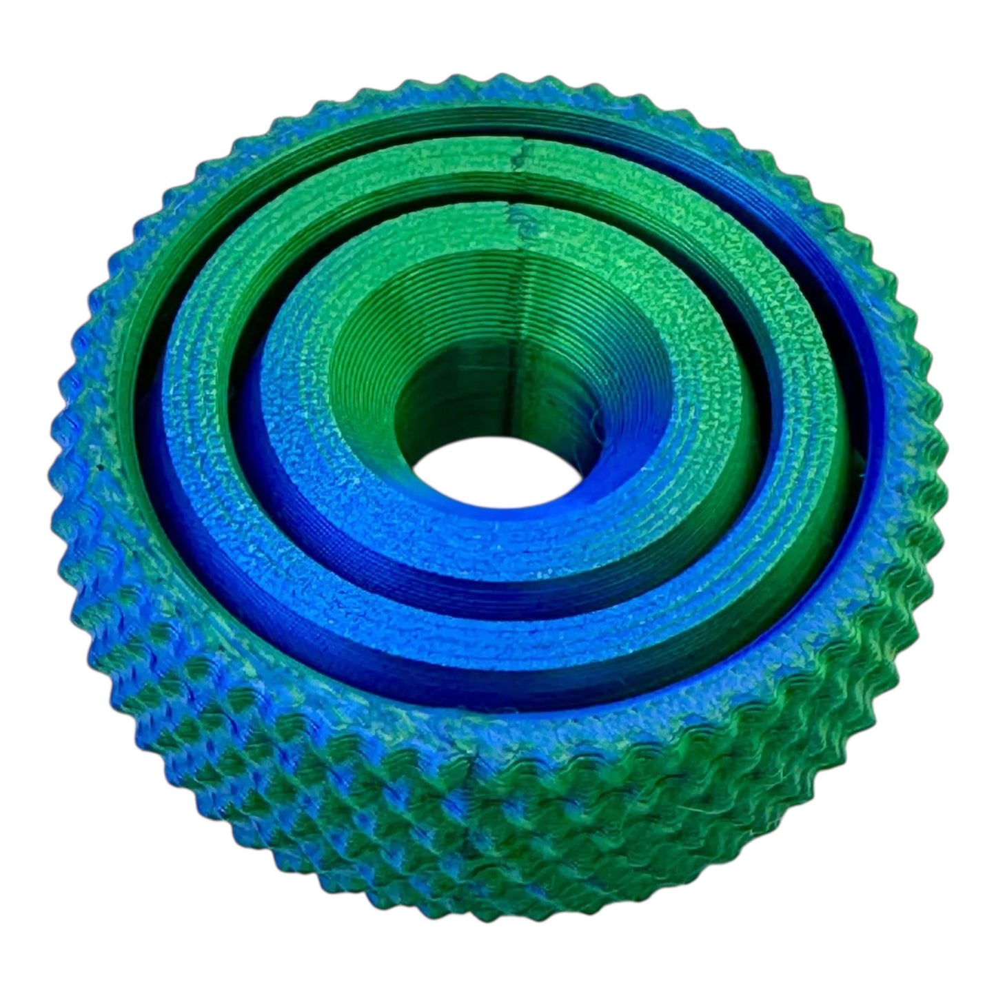 Mutli-Colored Textured Gyro Fidget