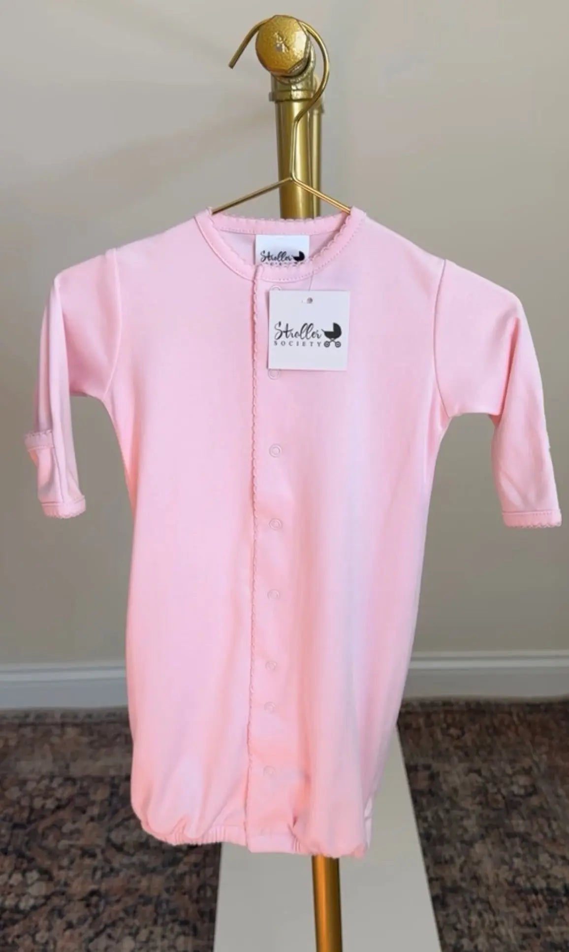 Stroller Society Premium Pima Cotton 2 in 1 Converter Gown/Jumpsuit