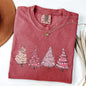 Pink Christmas Trees, Winter, Snow, Santa Tshirt Comfort Colors T-Shirt