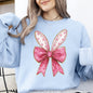 Pink Coquette, Rabbit Ears, Easter, Bunny, Jesus, Rabbit, Holiday Sweatshirt
