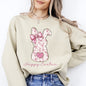 Pink Floral Bunny, Easter, Bunny, Jesus, Rabbit, Holiday Sweatshirt