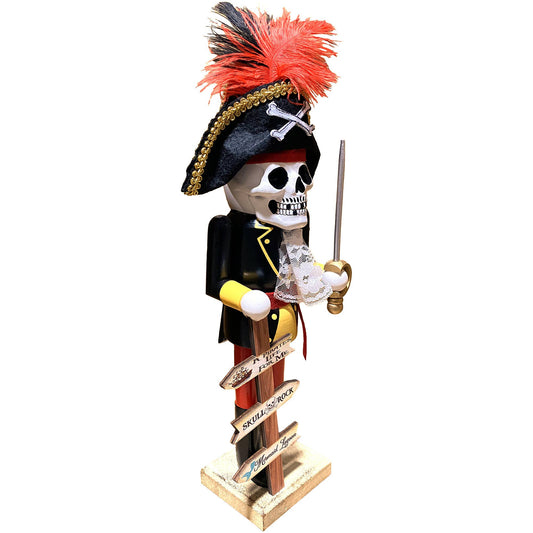 14" A Pirate’s Life Skeleton Nutcracker with Sword