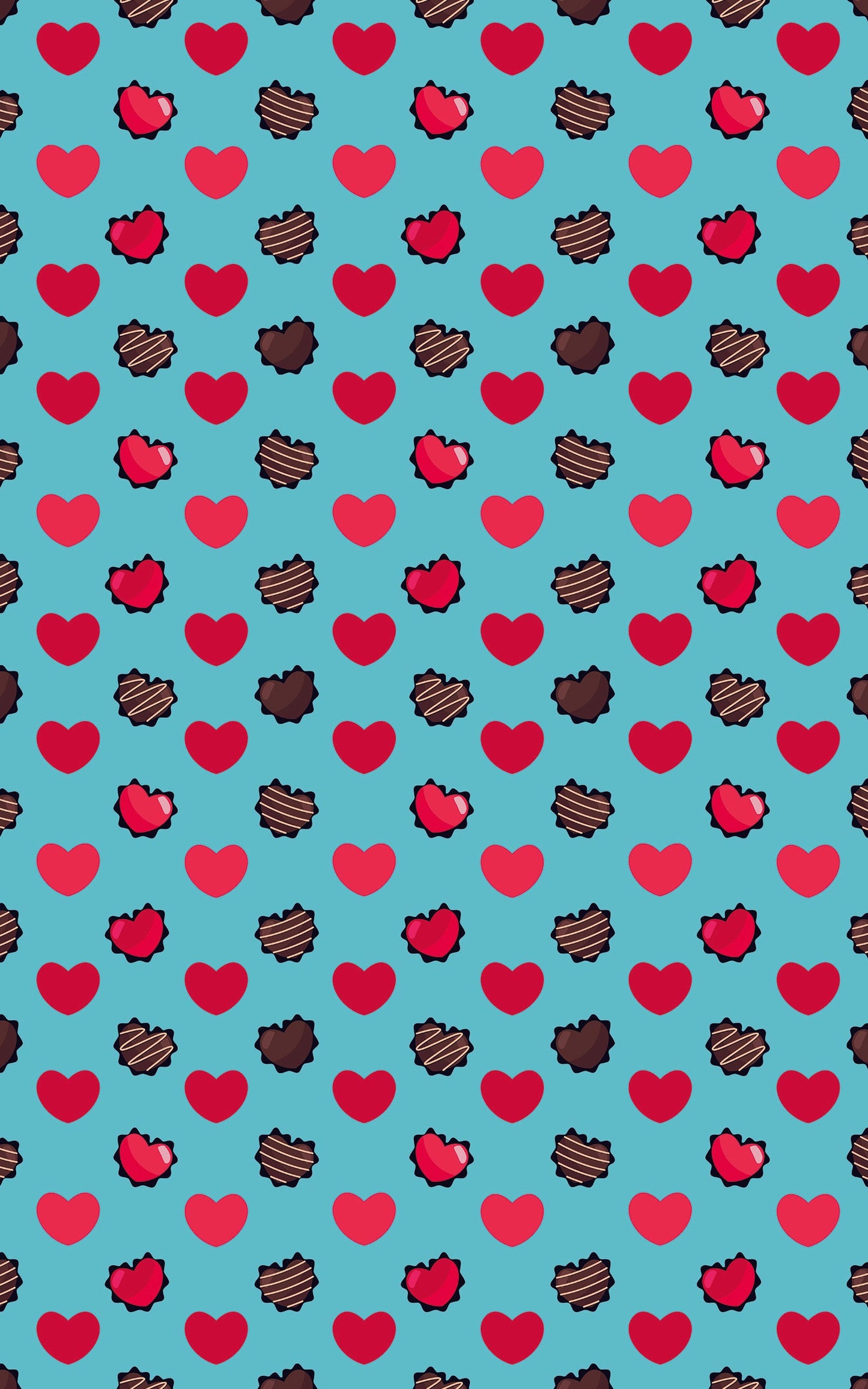 Hearts Choco Blue