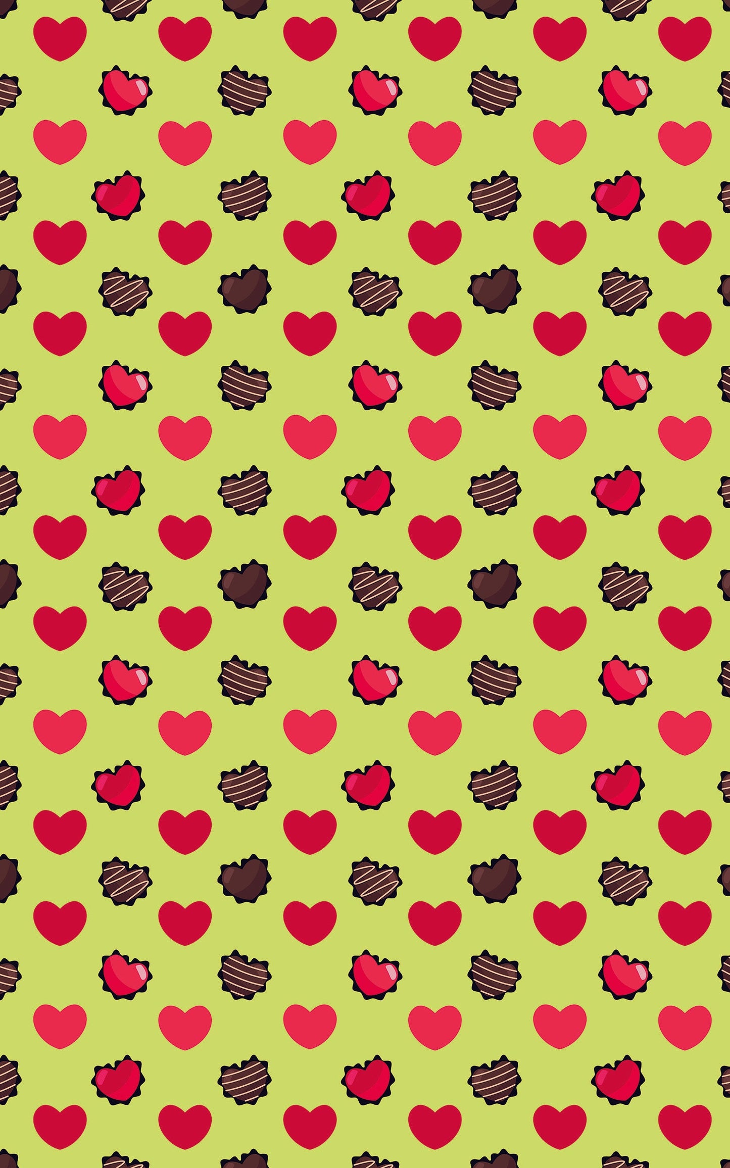 Hearts Choco Lime