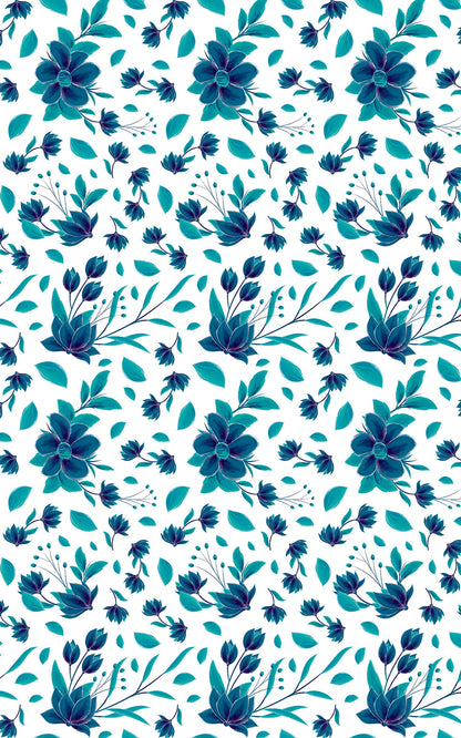 Floral Blue Pop