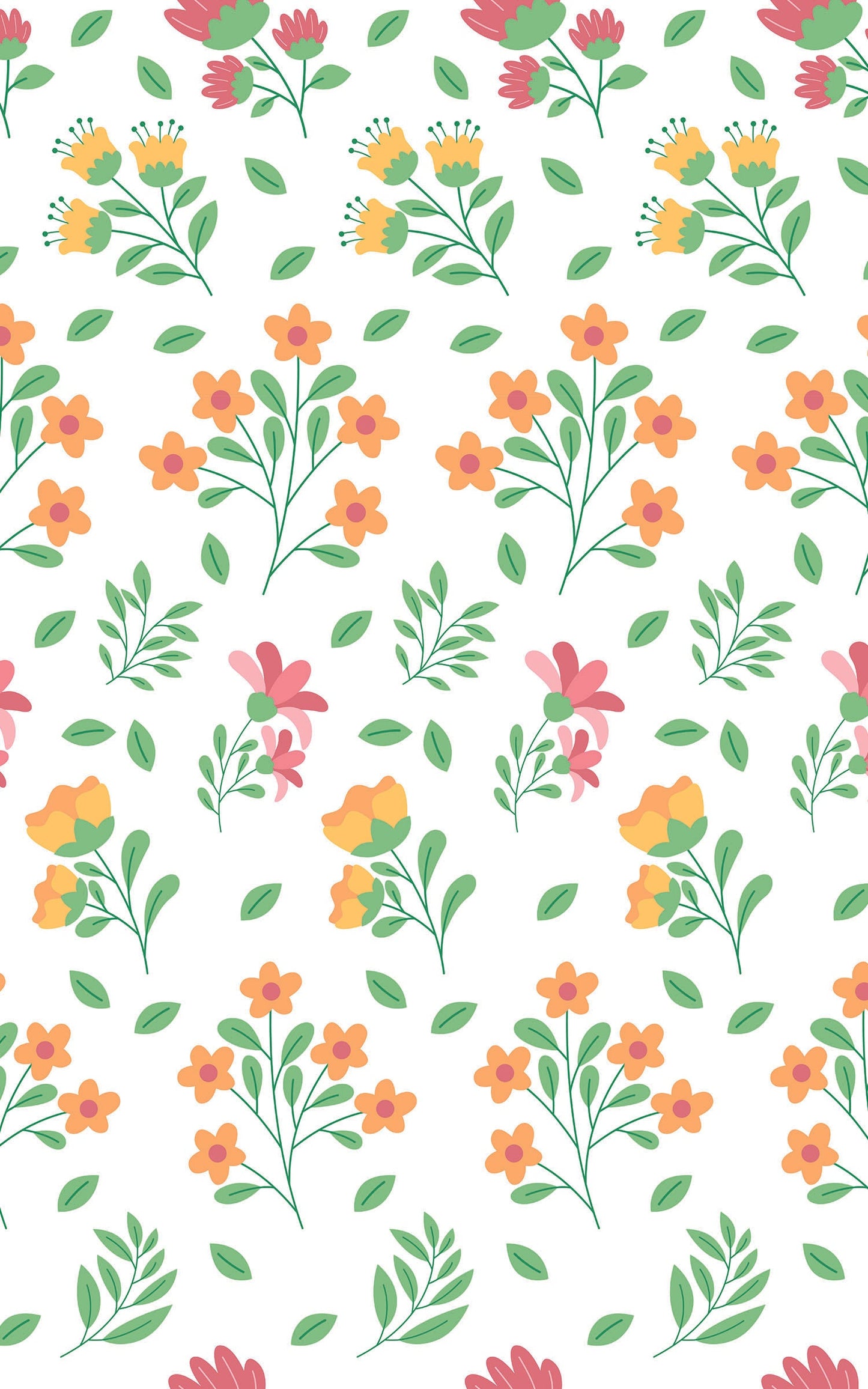 Simple Aesthetic with Red & Yellow Flowers