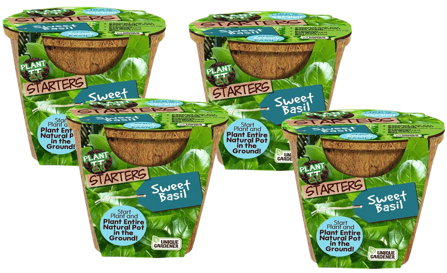 Sweet Basil Plant-It-Starters - Multipack of 4