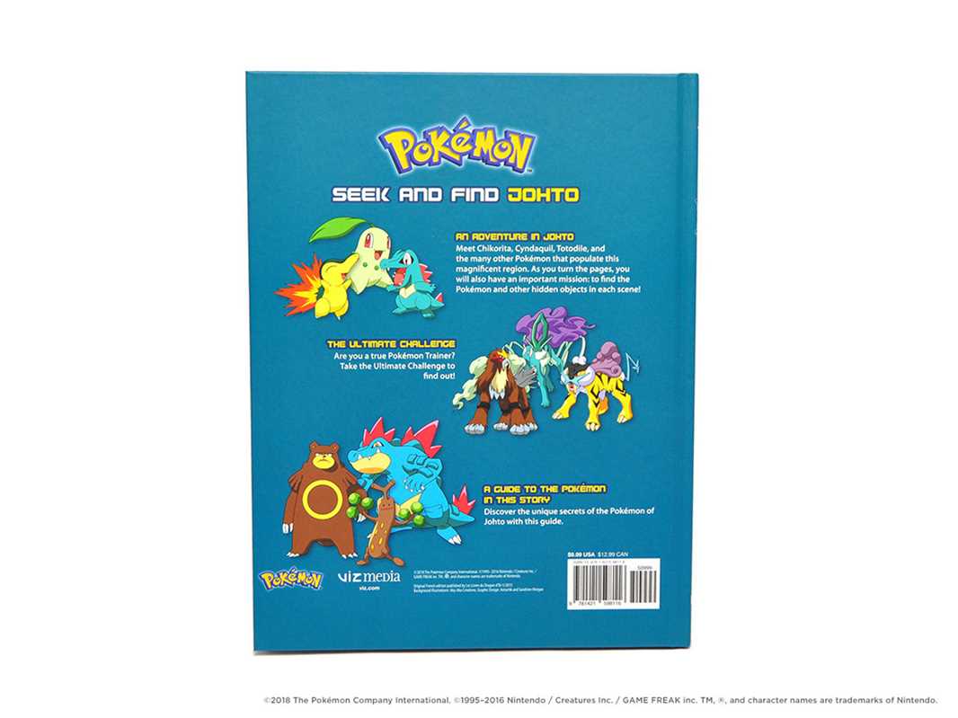 Pokémon Seek and Find: Johto – Hardcover