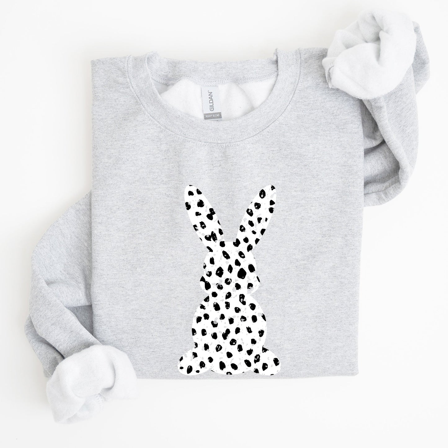 Polka Dot Easter Bunny, Dalmatian Print, Trend, Pattern Sweatshirt