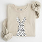 Polka Dot Easter Bunny, Dalmatian Print, Trend, Pattern Sweatshirt