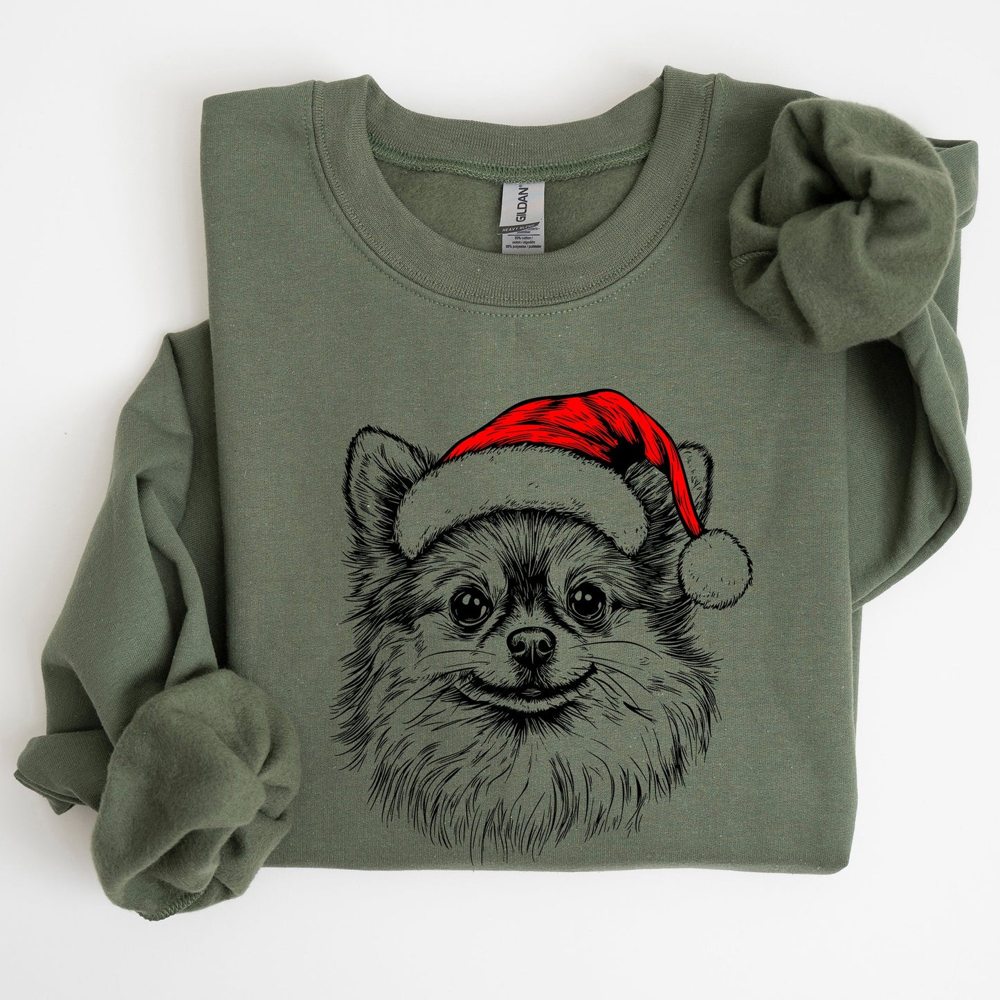 Pomeranian, Santa, Dog, Christmas, Dog Lover, Pet Sweatshirt