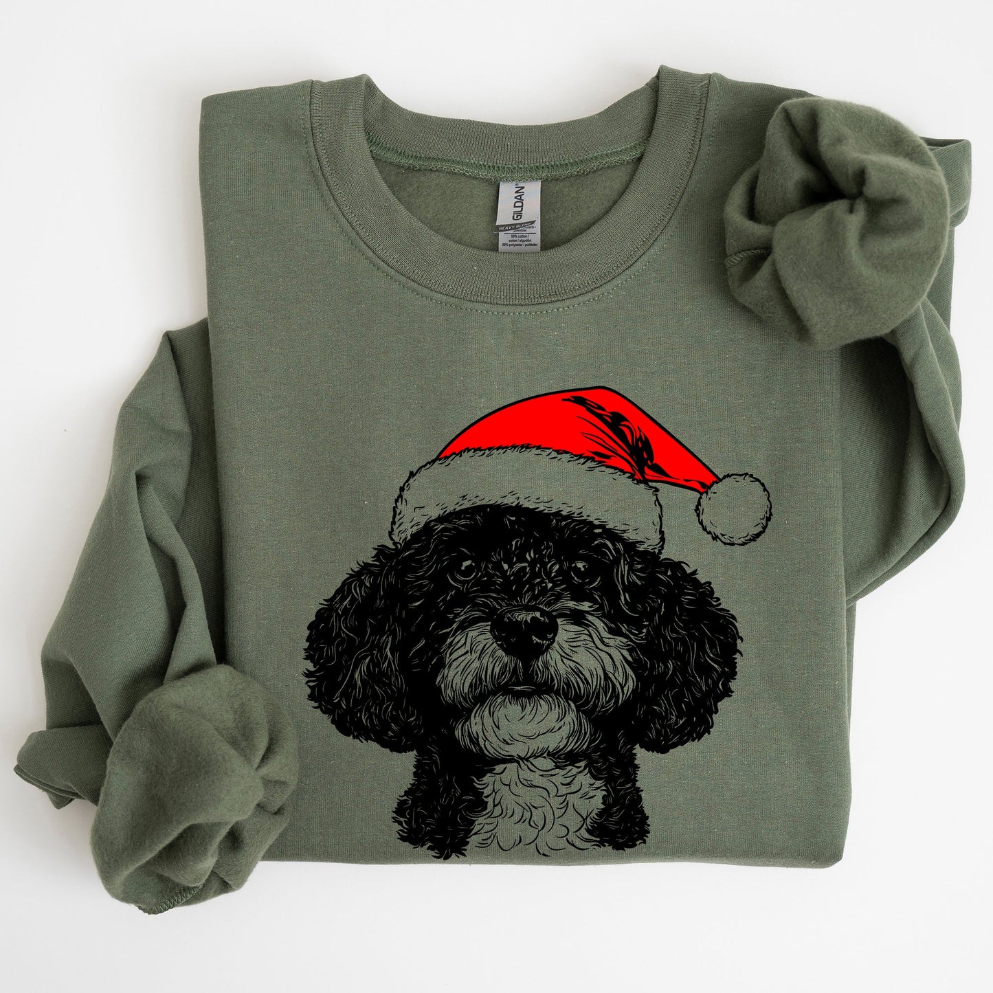Portuguese Water Dog, Santa, Dog, Christmas, Dog Lover, Pet Sweatshirt