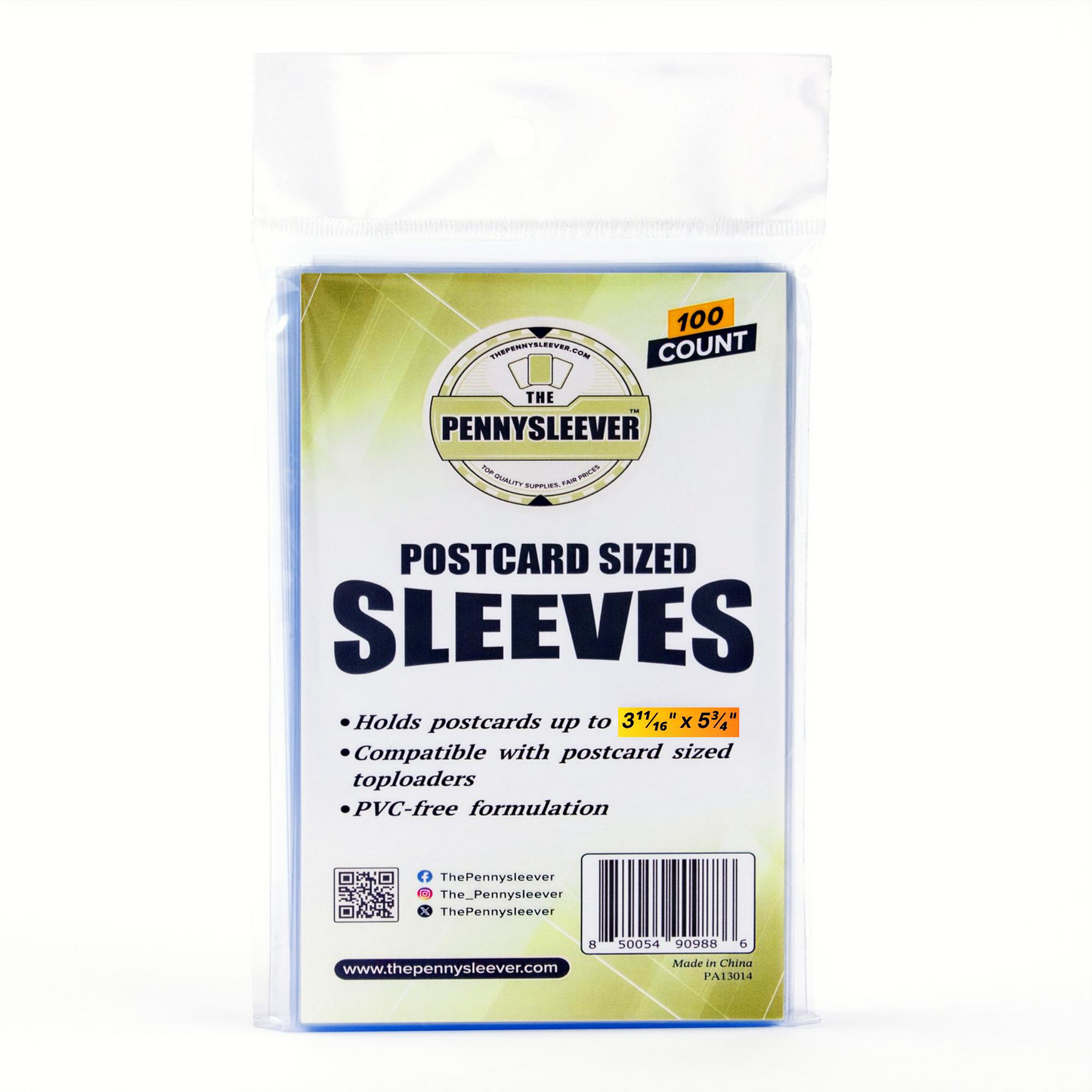 Postcard Sized Sleeves (100 count)