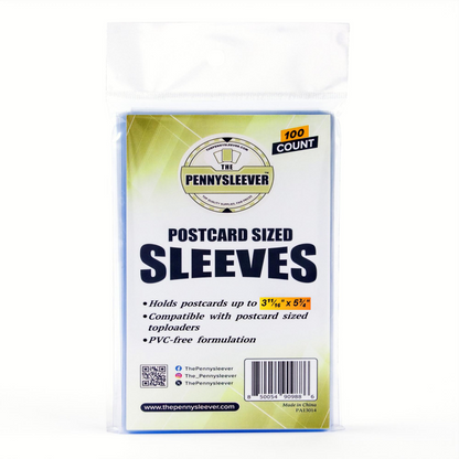 Postcard Sized Sleeves (100 count)