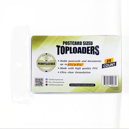 Postcard Sized Toploaders (25 count)