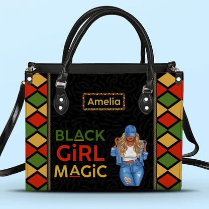 Power Of Black Girl - Custom Handbag - Personalized Gift For Black Girl, Woman, Wife, Mom, Black History Month, Juneteenth | African American