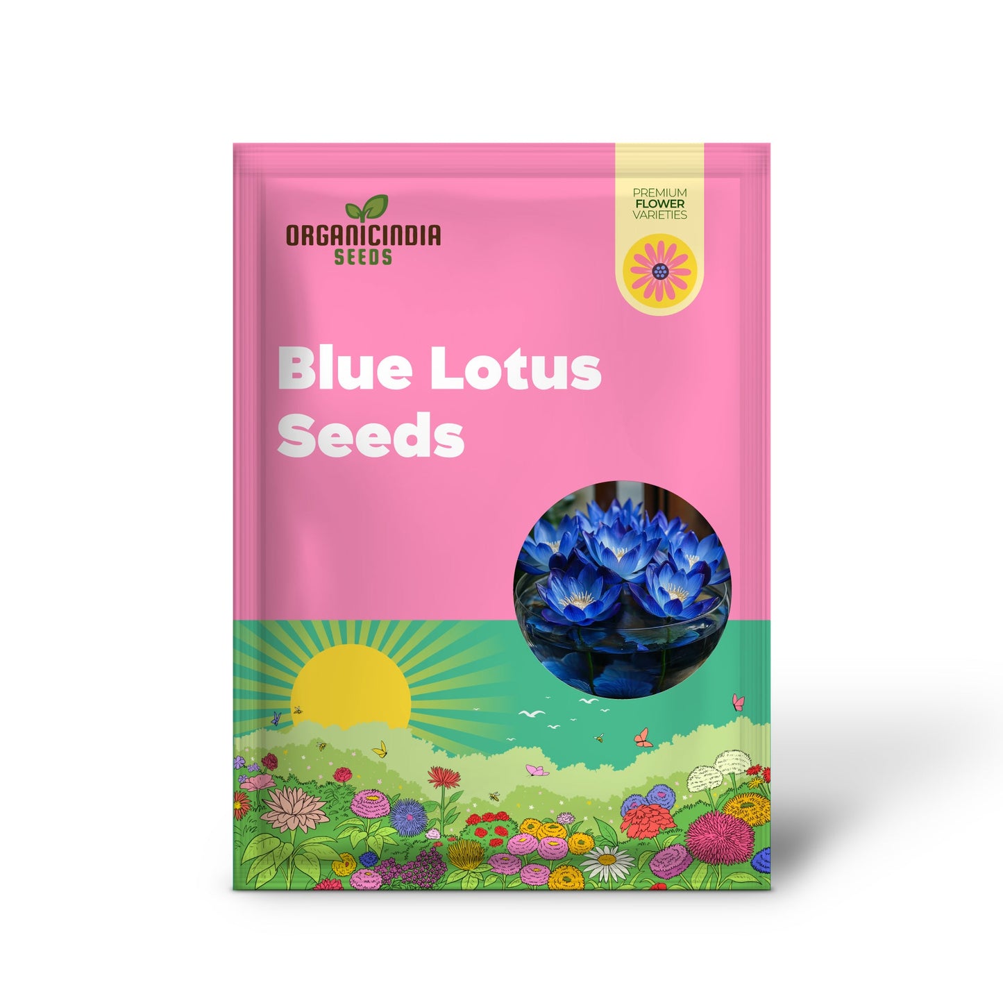Premium Blue Lotus Seeds, Exotic Aquatic Flowers
