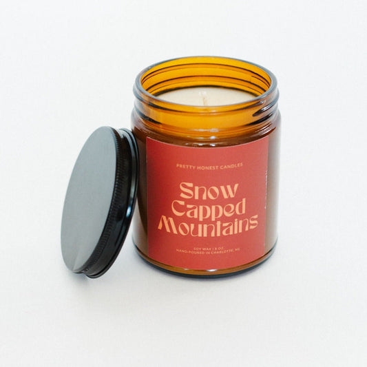 Mint Candle: Snow Capped Mountains Candle