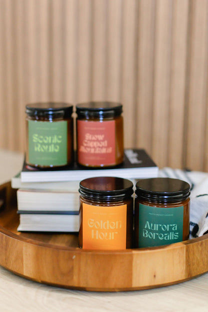 Mint Candle: Snow Capped Mountains Candle