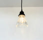 Thick Holophane Clear Glass Wall Sconce or Pendant Light