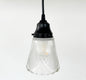 Frost and Clear Crossed Glass Wall Sconce/Pendant Light