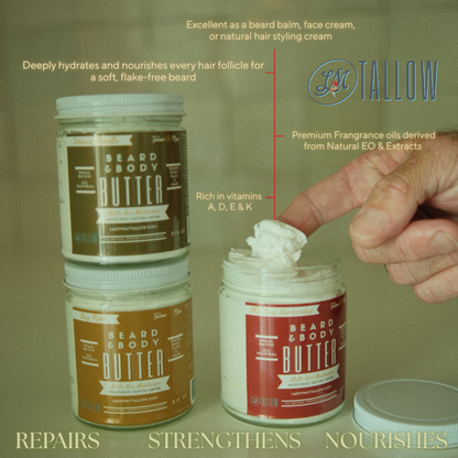 Old Time Barbershop | Tallow Beard + Body Butter for Men