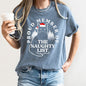 Proud Member Of The Naughty List, Cat, Christmas, Santa, Comfort Colors Tshirt