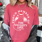 Proud Member Of The Naughty List, Cat, Christmas, Santa, Comfort Colors Tshirt