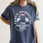 Proud Member Of The Naughty List, Cat, Christmas, Santa, Comfort Colors Tshirt