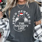 Proud Member Of The Naughty List, Cat, Christmas, Santa, Comfort Colors Tshirt